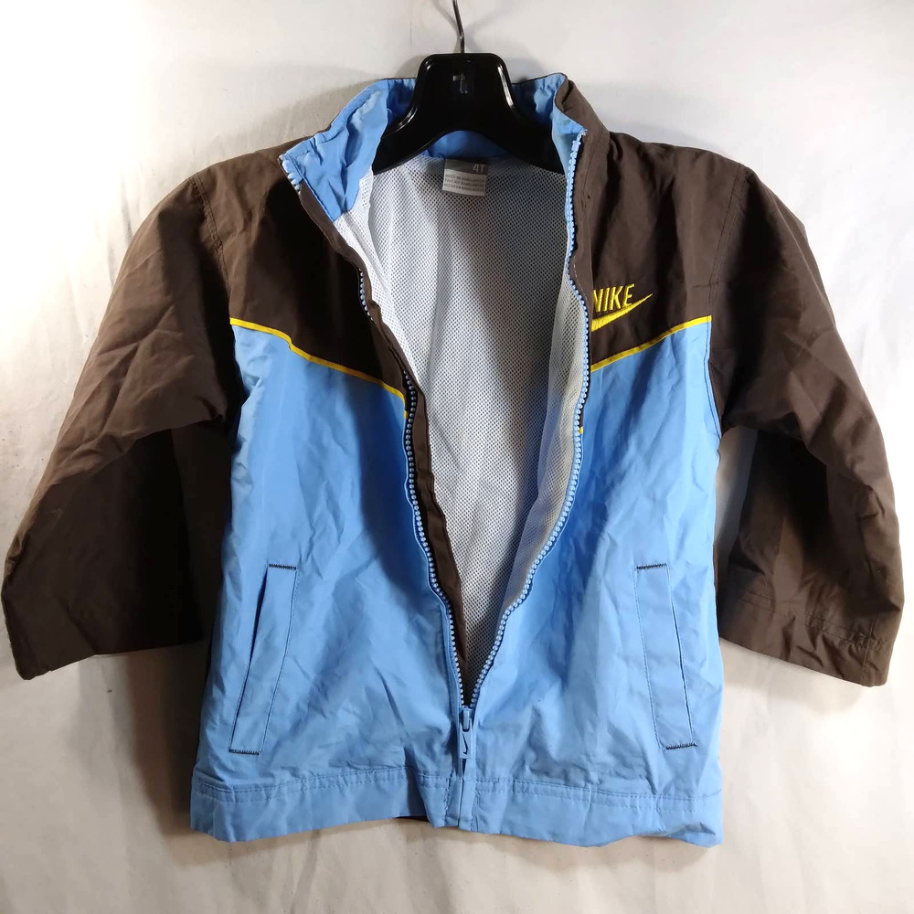 Nike Windbreaker Toddler Zip Jacket Brown - Picture 2 of 6